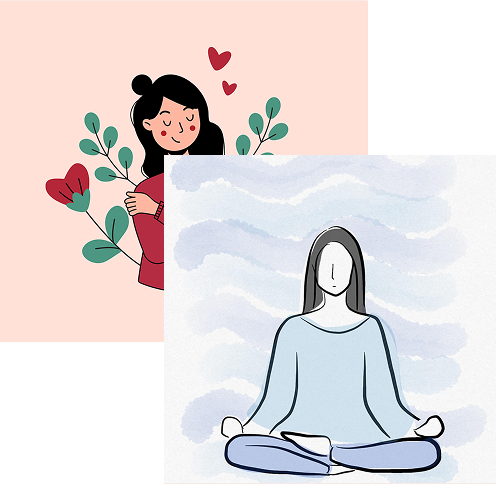 Life coach demonstrating holistic therapy techniques